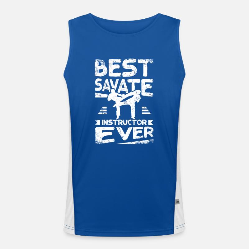 Best Savate instructor ever Funktionelles Kontrast-Tank Top für Männer 