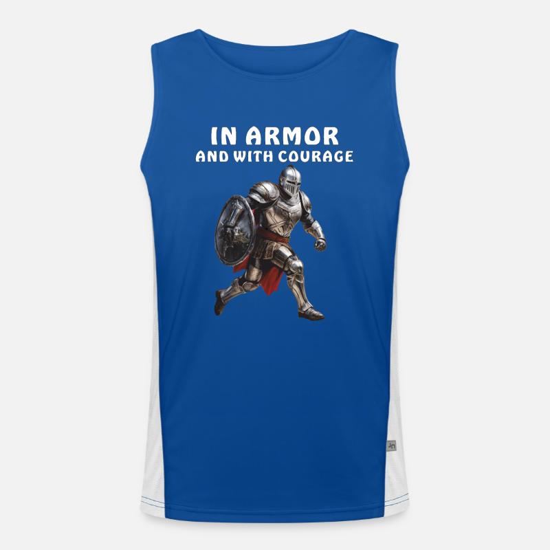 EN ARMURE ET AVEC COURAGE Débardeur respirant contrasté Homme 