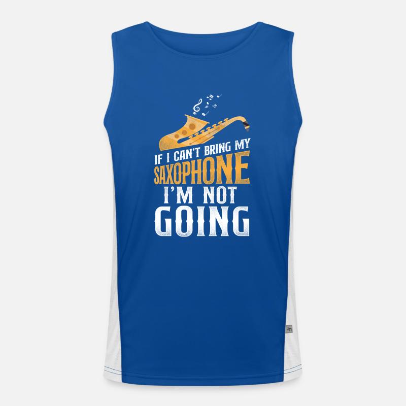 Saxophone If I Can't Bring My Funktionelles Kontrast-Tank Top für Männer 