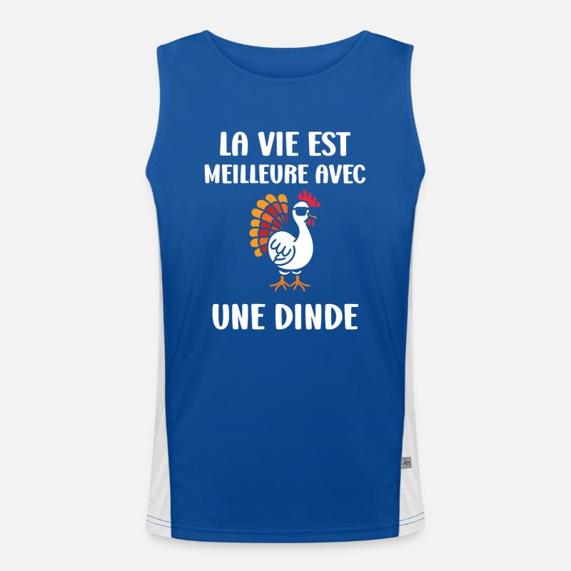 Dinde Débardeur respirant contrasté Homme 