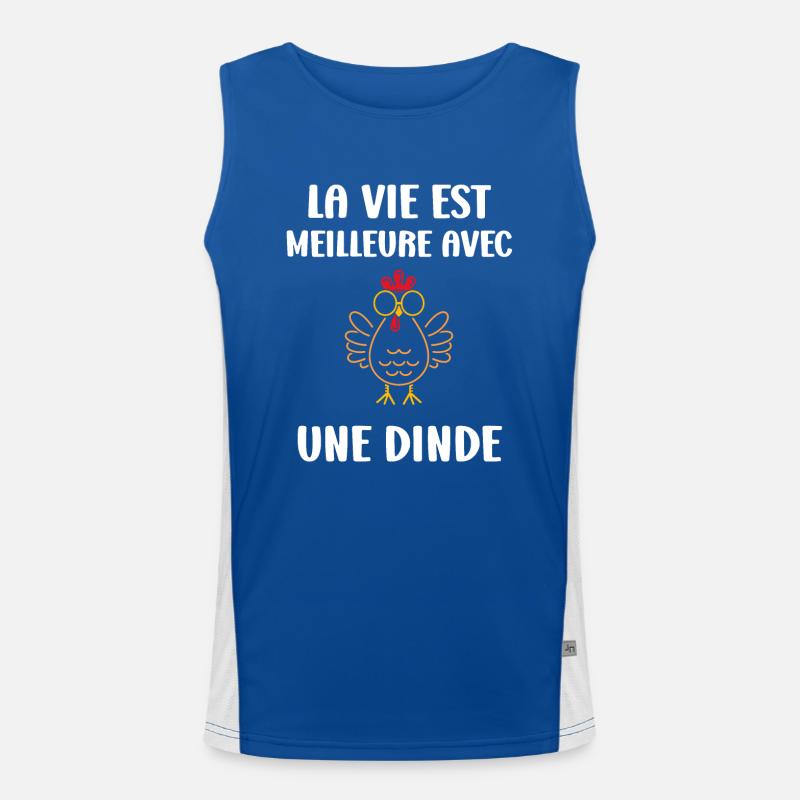 Dinde Débardeur respirant contrasté Homme 