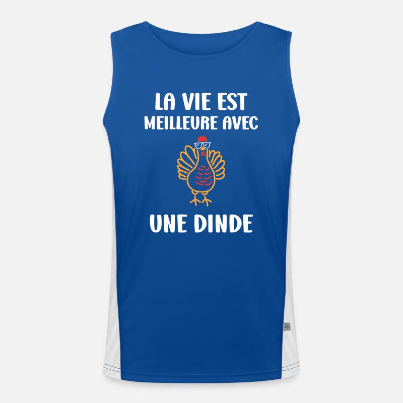 Dinde Débardeur respirant contrasté Homme 