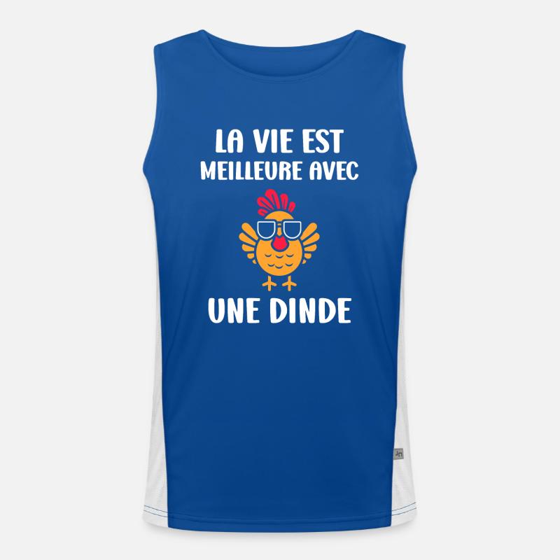 Dinde Débardeur respirant contrasté Homme 