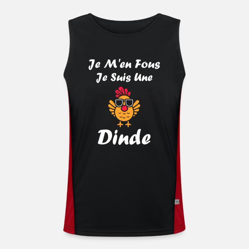 Dinde Débardeur respirant contrasté Homme 