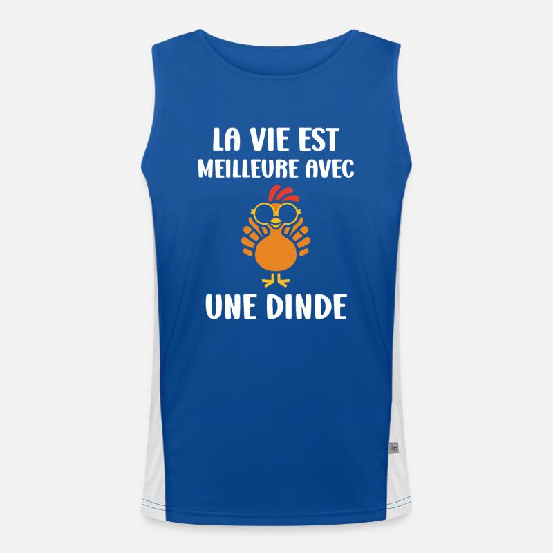 Dinde Débardeur respirant contrasté Homme 