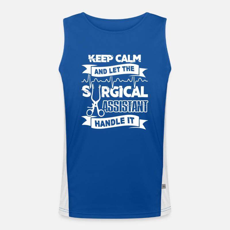 Let Surgical Assistant Handle It Men's Functional Contrast Tank Top 