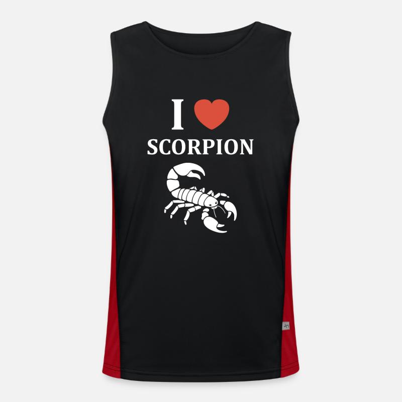 Skorpion Funktionelles Kontrast-Tank Top für Männer 