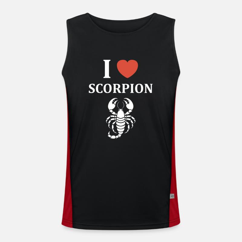 Skorpion Funktionelles Kontrast-Tank Top für Männer 