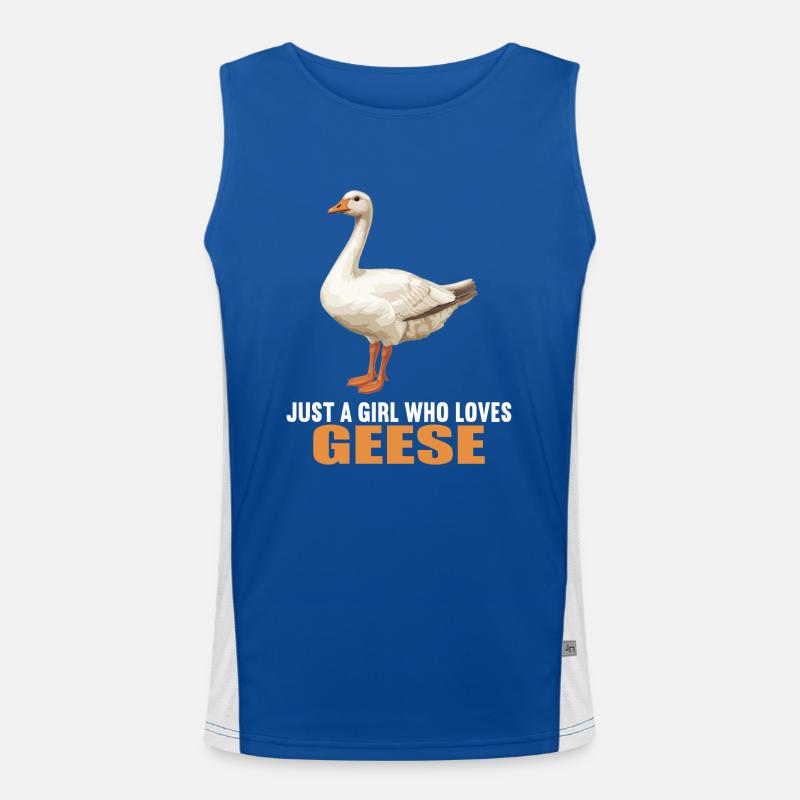 Gänse Gans Funktionelles Kontrast-Tank Top für Männer 