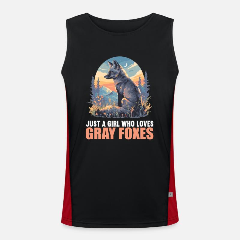 Graufüchse Graufuchs Funktionelles Kontrast-Tank Top für Männer 