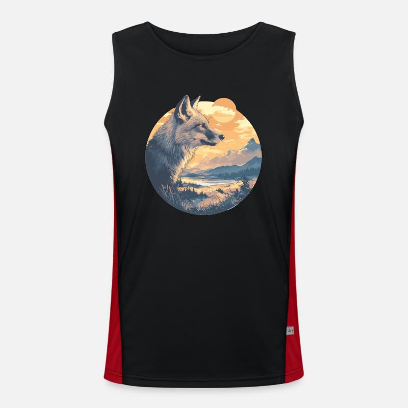 Graufüchse Graufuchs Funktionelles Kontrast-Tank Top für Männer 