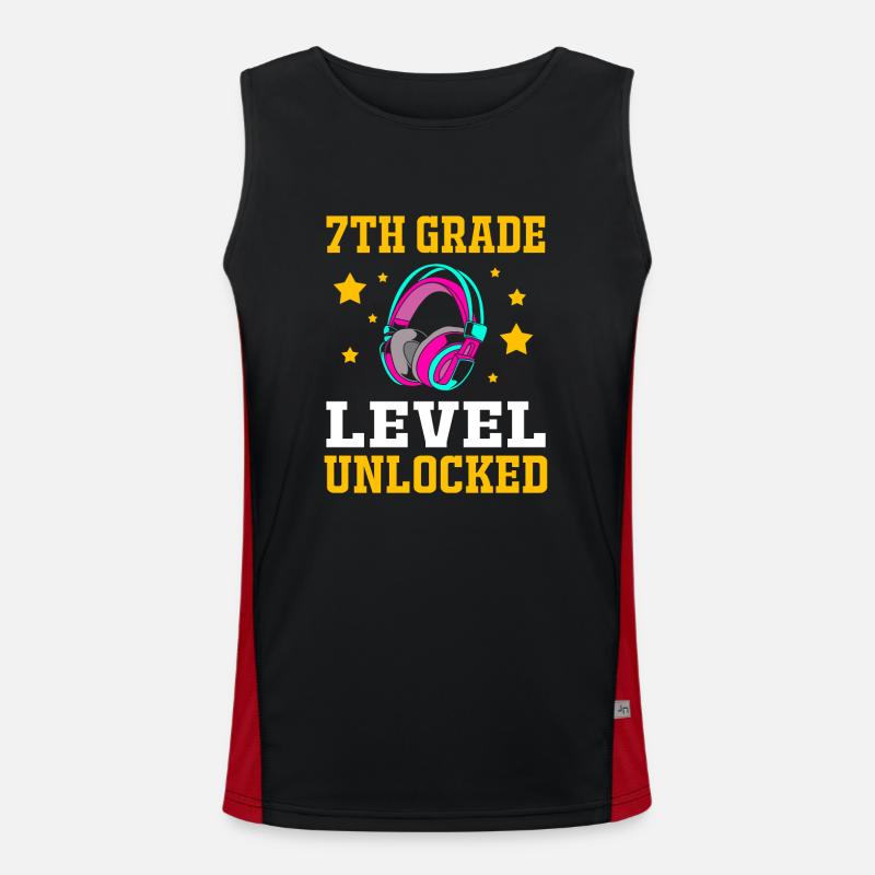 7. Klasse Funktionelles Kontrast-Tank Top für Männer 