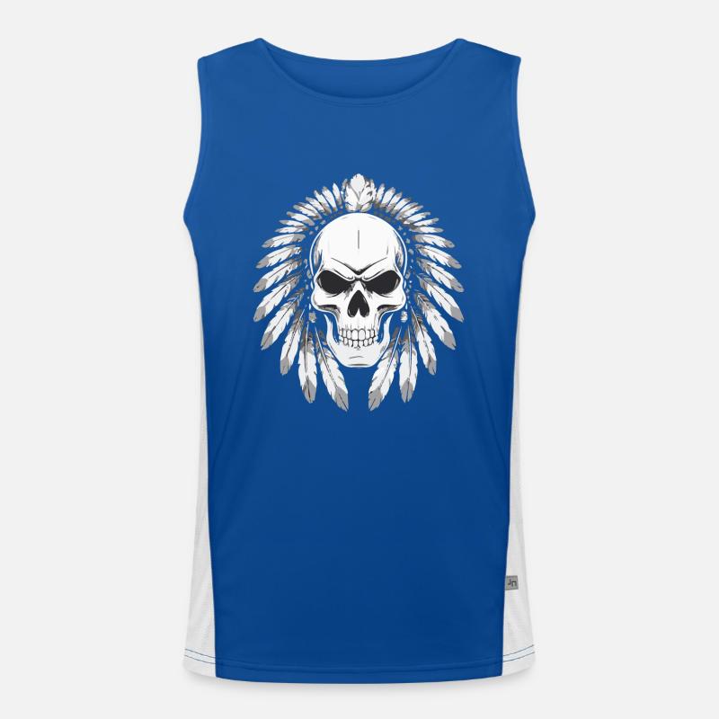 GRIM STYLE Men's Functional Contrast Tank Top 