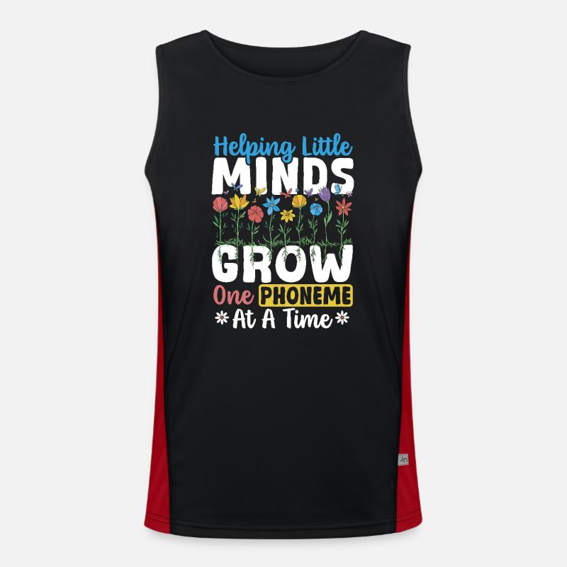 Dyslexia Dyslexic Learning Disabilities - Men's Functional Contrast Tank Top - black/red
