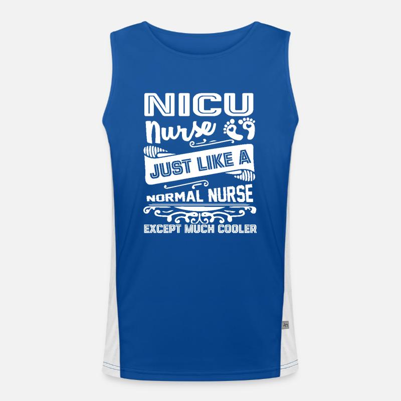 Nicu Nurse Is Cooler Men's Functional Contrast Tank Top 