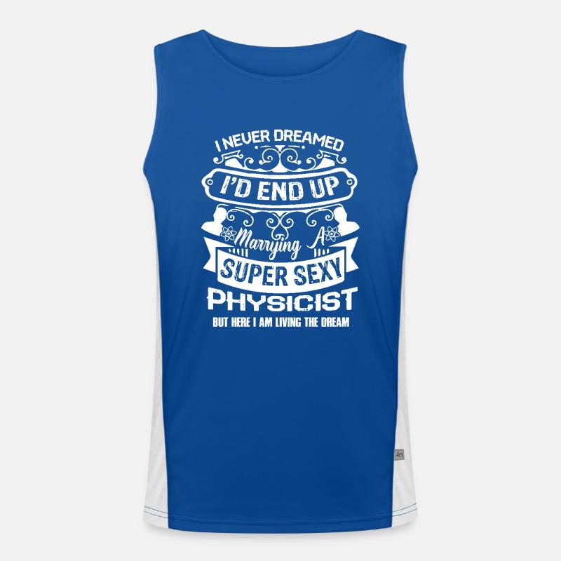 Physicist Marrying A Physicist Men's Functional Contrast Tank Top 