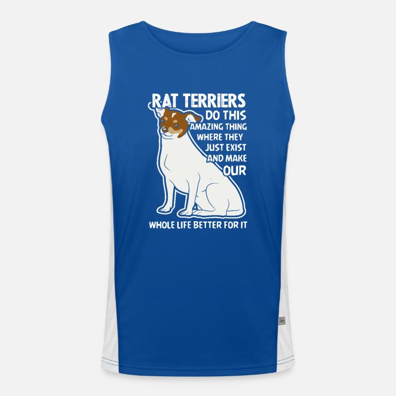 Rat Terriers Do This Amazing Thing Men's Functional Contrast Tank Top 