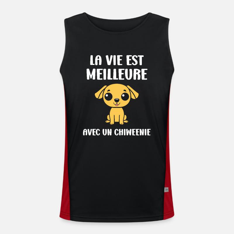 Chiweenie Men's Functional Contrast Tank Top 