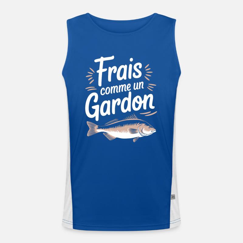 Frais comme un gardon Débardeur respirant contrasté Homme 