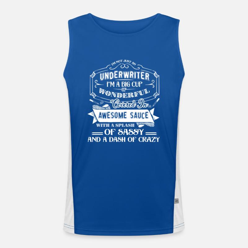 Underwriter I am Not Just A Underwriter Men's Functional Contrast Tank Top 