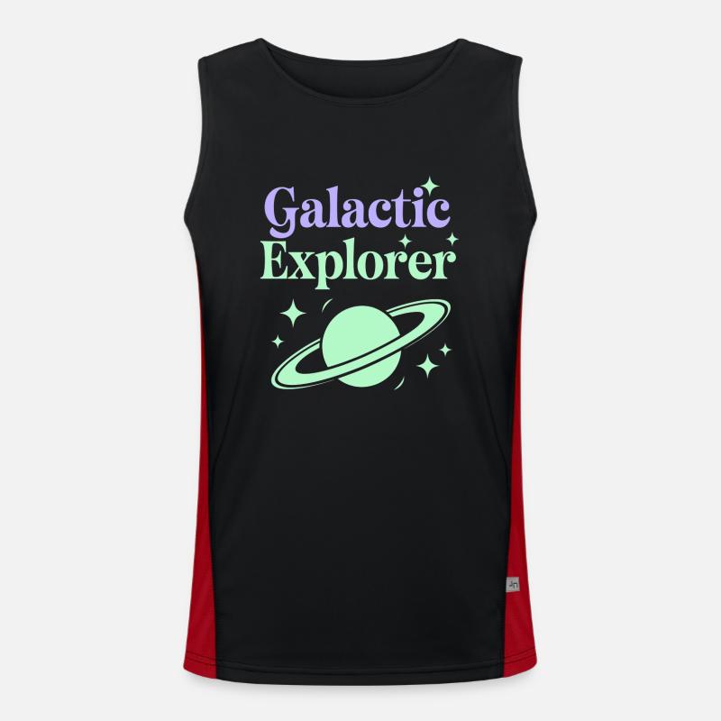 Space-themed players Cosmic Gaming Sci-fi Men's Functional Contrast Tank Top 