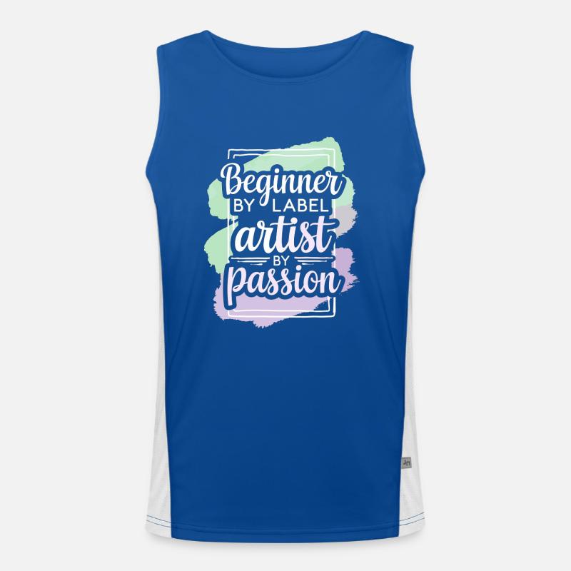 Creative Hobby For Beginners In The Men's Functional Contrast Tank Top 