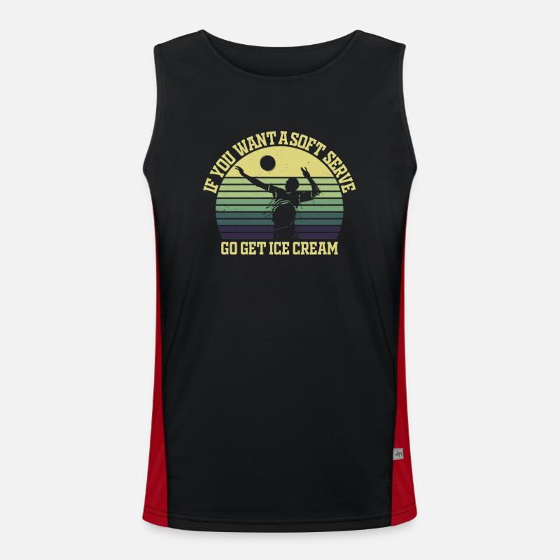 Wenn Sie ein Softeis wollen, holen Sie sich Eis Funktionelles Kontrast-Tank Top für Männer 