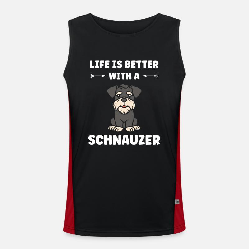 Schnauzer Débardeur respirant contrasté Homme 