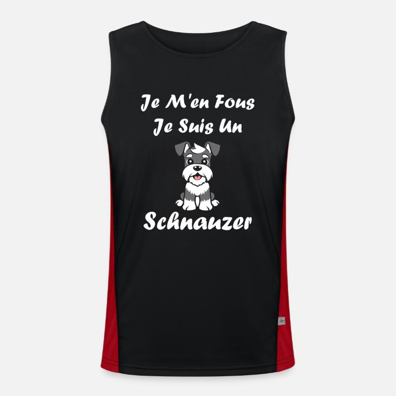 Schnauzer Débardeur respirant contrasté Homme 