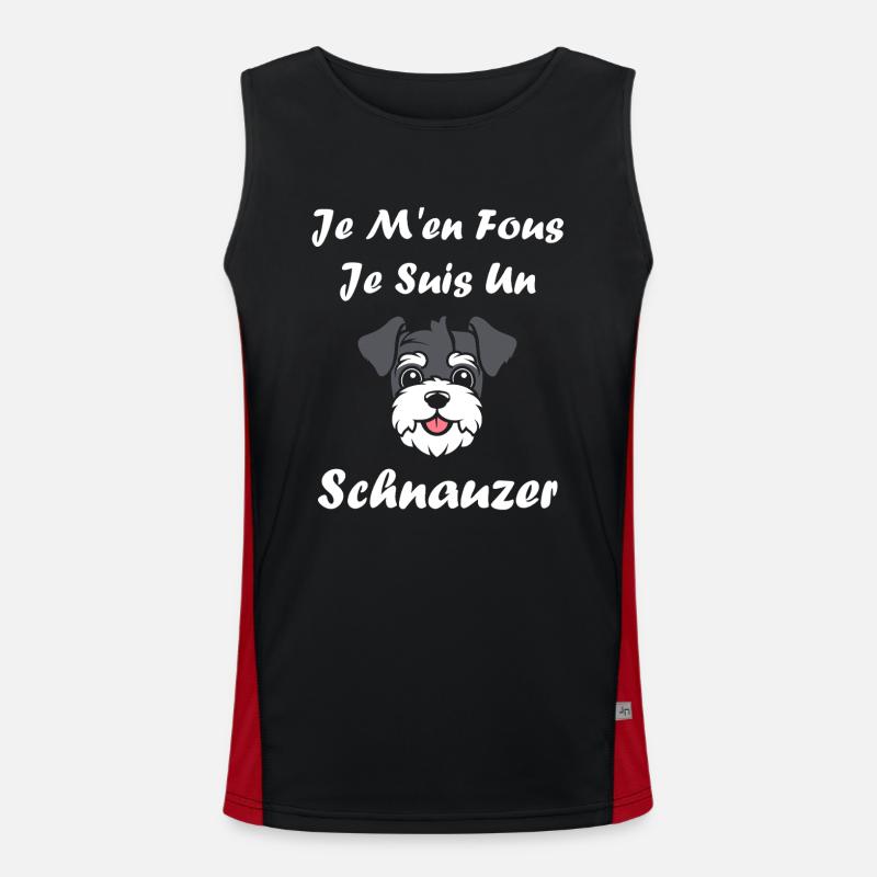 Schnauzer Débardeur respirant contrasté Homme 