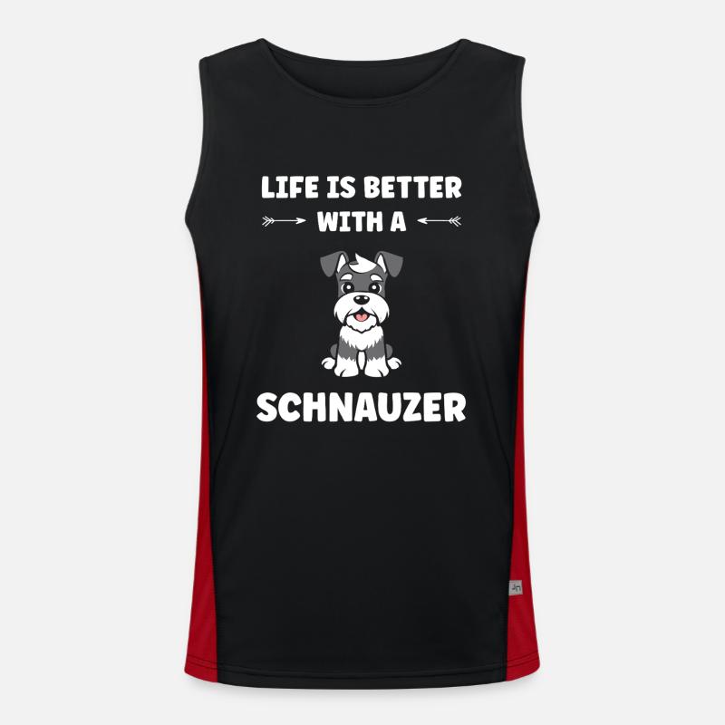 Schnauzer Débardeur respirant contrasté Homme 