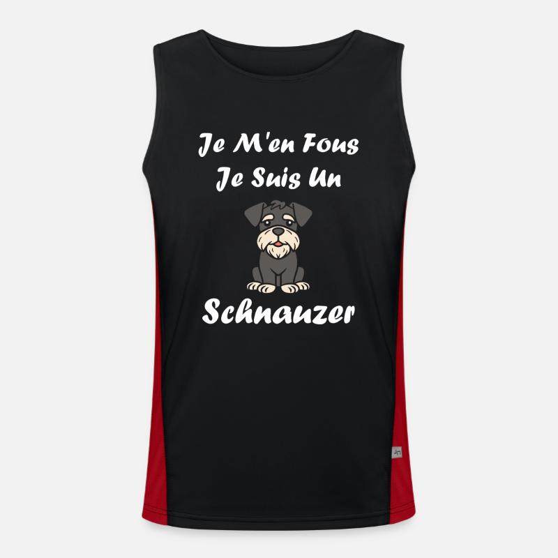 Schnauzer Débardeur respirant contrasté Homme 