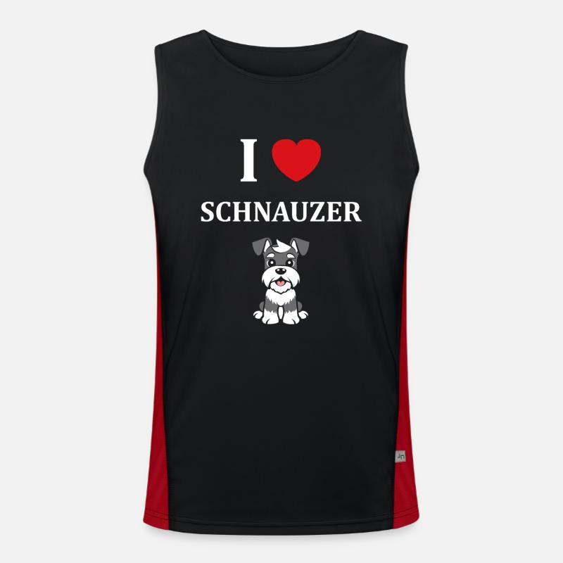 Schnauzer Débardeur respirant contrasté Homme 