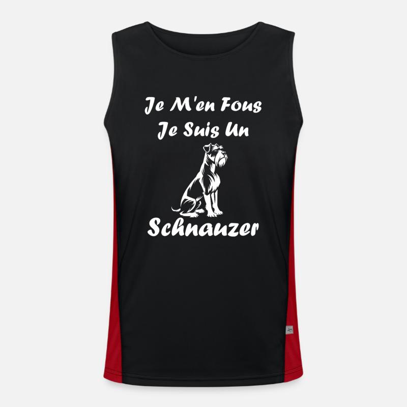 Schnauzer Débardeur respirant contrasté Homme 