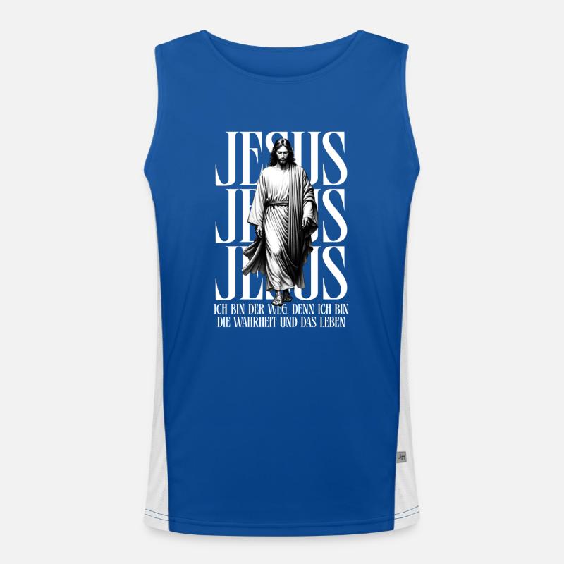 Jésus le chemin Débardeur respirant contrasté Homme 