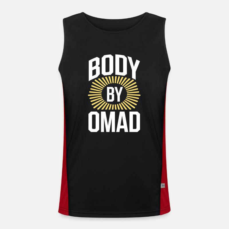 Intermittent fasting Intermittent fasting - Men's Functional Contrast Tank Top - black/red
