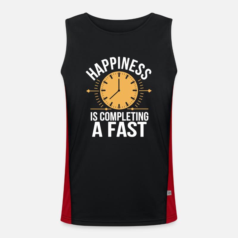 Intermittent fasting Intermittent fasting - Men's Functional Contrast Tank Top - black/red