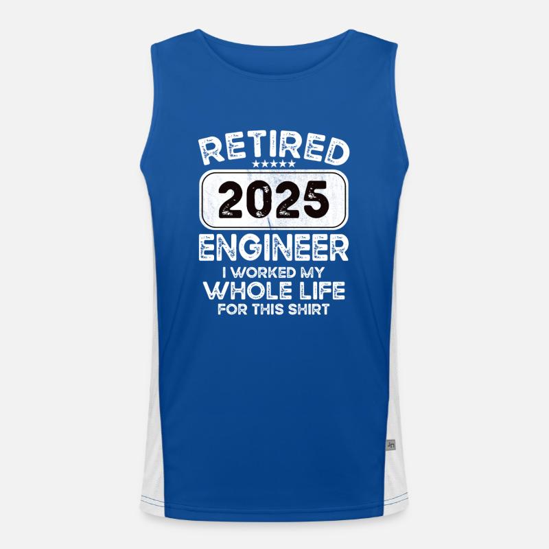 Retired Engineer 2025 Funktionelles Kontrast-Tank Top für Männer 