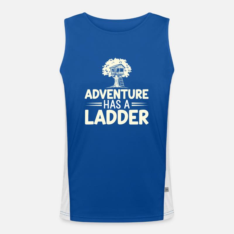 Treehouse builder DIY treehouse construction Men's Functional Contrast Tank Top 