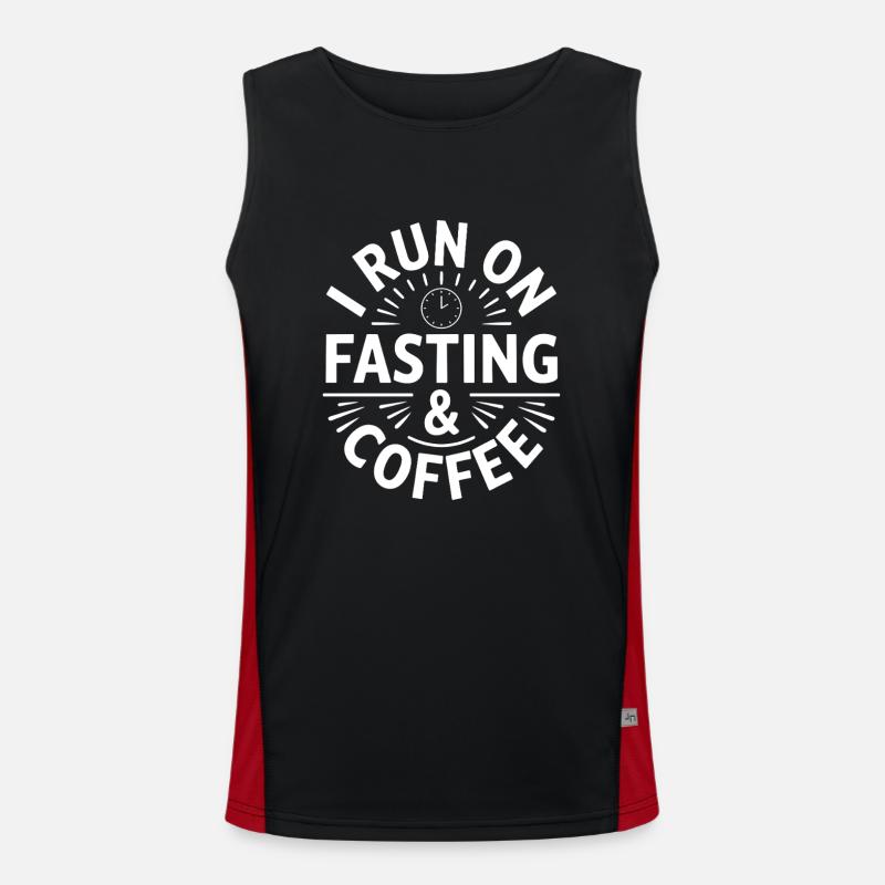 Intermittent fasting Intermittent fasting - Men's Functional Contrast Tank Top - black/red