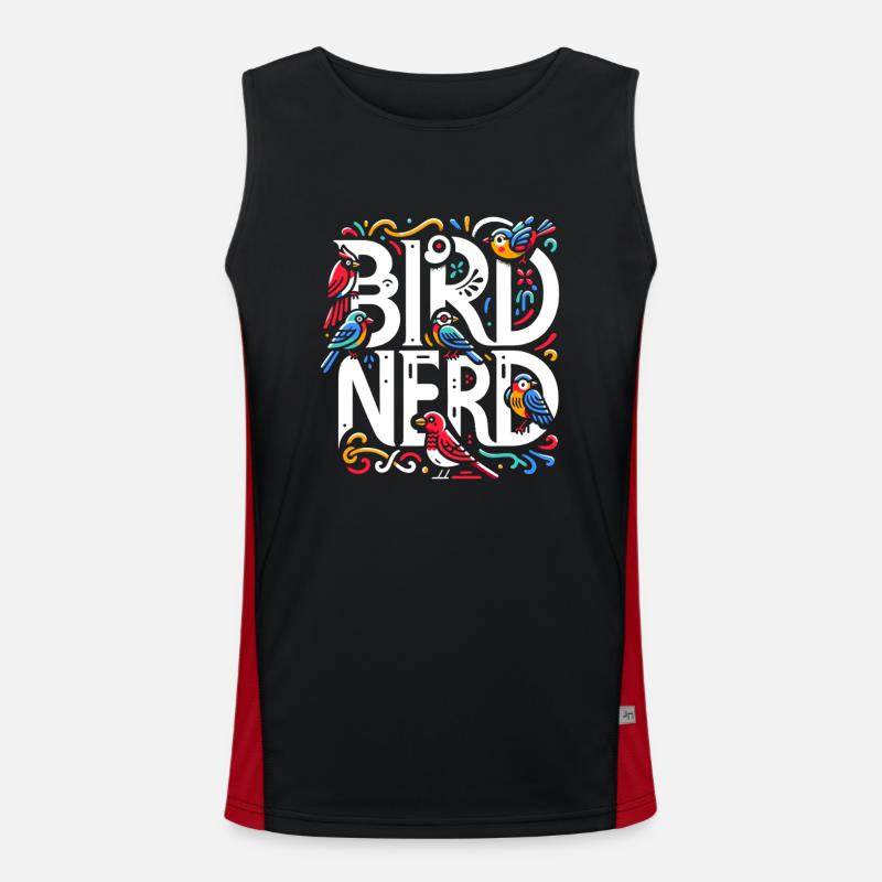 Bird Nerd Birdwatching Birder Birds Birdwatcher Débardeur respirant contrasté Homme 