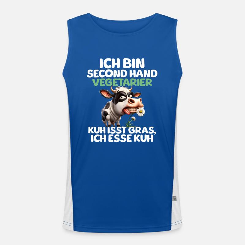 Second Hand Vegetarian Men's Functional Contrast Tank Top 