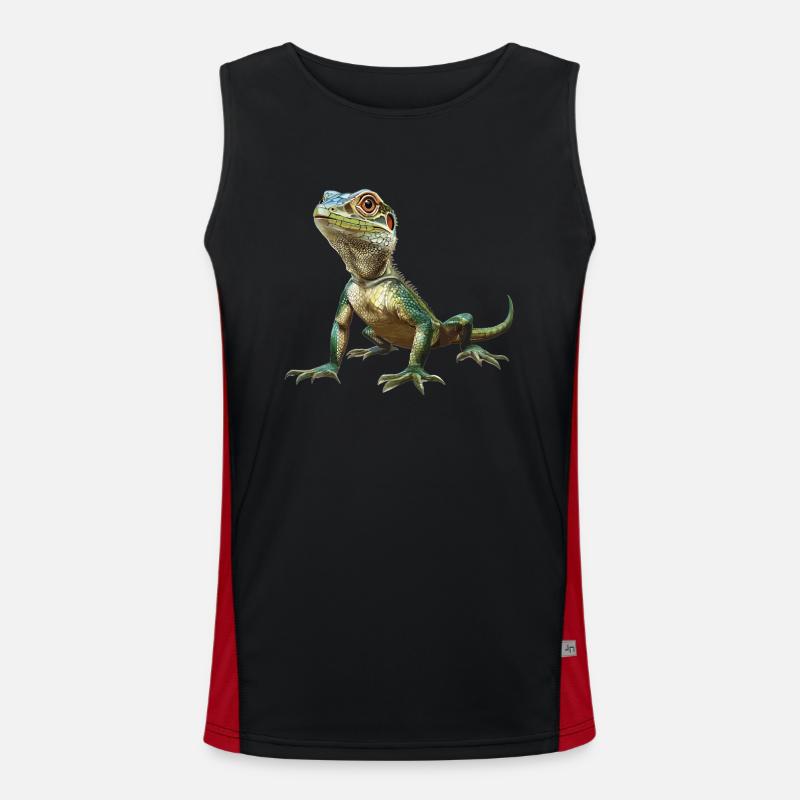 Lizards Lizard - Men's Functional Contrast Tank Top - black/red