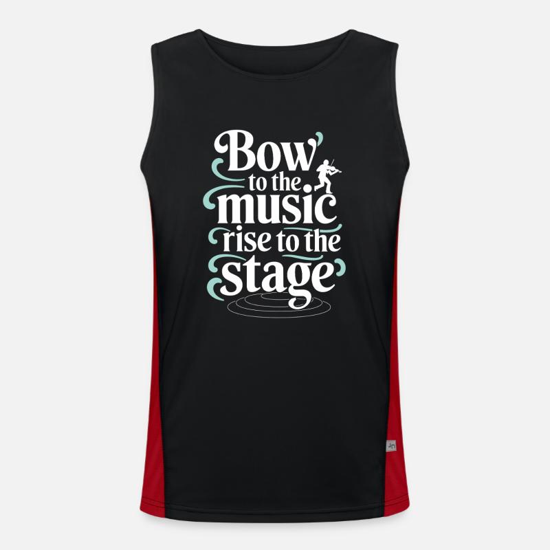 Violinists, String Instrument Musicians, Classical Music Men's Functional Contrast Tank Top 