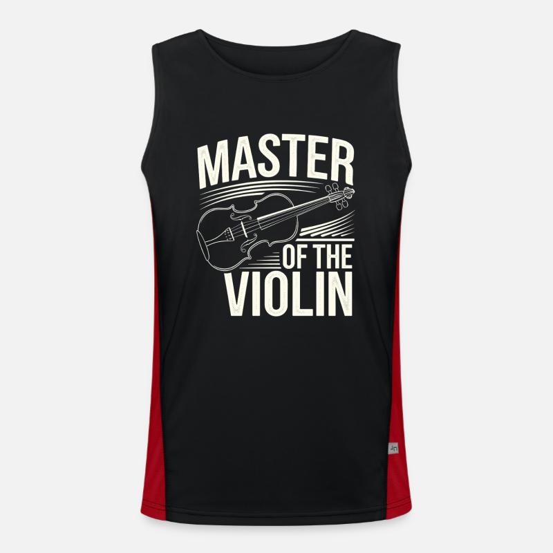 Violinists, String Instrument Musicians, Classical Music Men's Functional Contrast Tank Top 