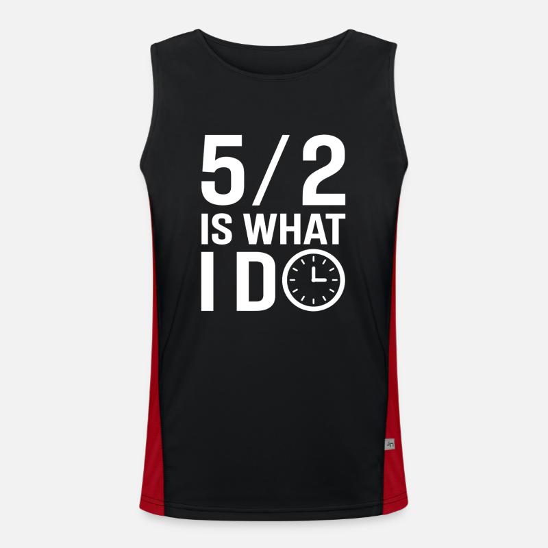 Intermittent fasting Intermittent fasting - Men's Functional Contrast Tank Top  - black/red