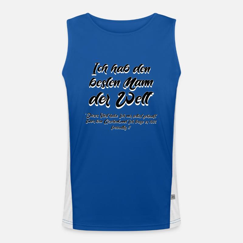 Ich habe den besten Mann der Welt Funktionelles Kontrast-Tank Top für Männer 