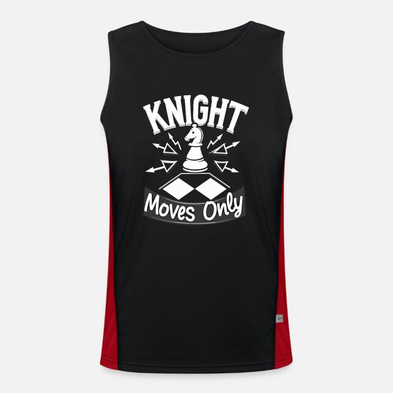 Chess Tacticians Strategy Masters Tactical Funktionelles Kontrast-Tank Top für Männer 