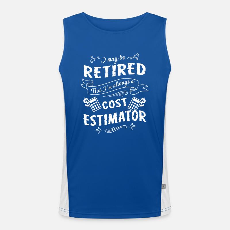 Cost Estimator Always A Cost Estimator Men's Functional Contrast Tank Top 