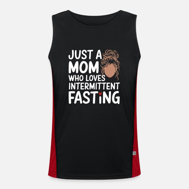 Intermittent fasting Intermittent fasting - Men's Functional Contrast Tank Top - black/red